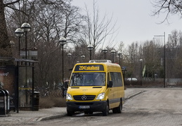 Björks Buss DPF554, Enköping Jvst, 2014-03-17